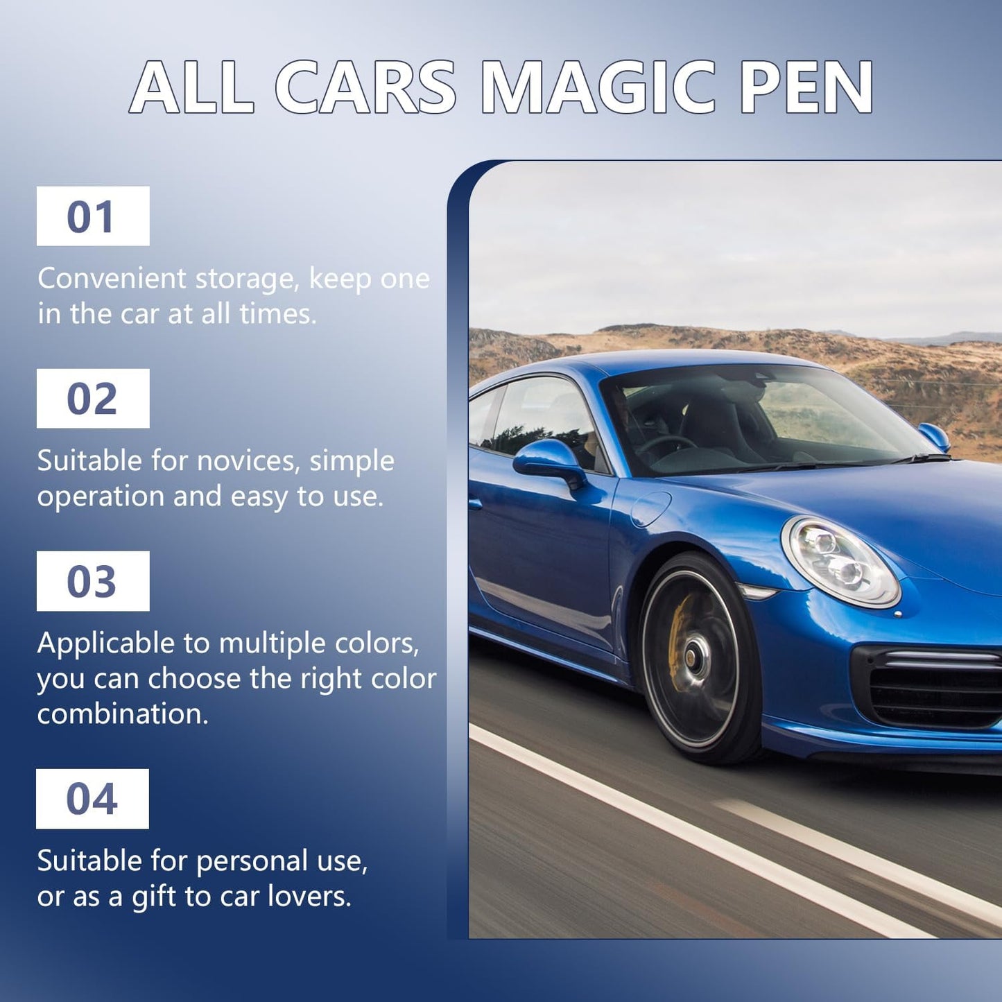 π All Cars Magic Scratch Pen β Quick Car Paint Repair for Any Colour, Durable & Easy