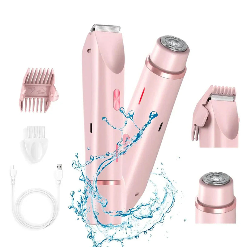 💖✨2-in-1 Painless Bikini Hair Trimmer for Face & Body