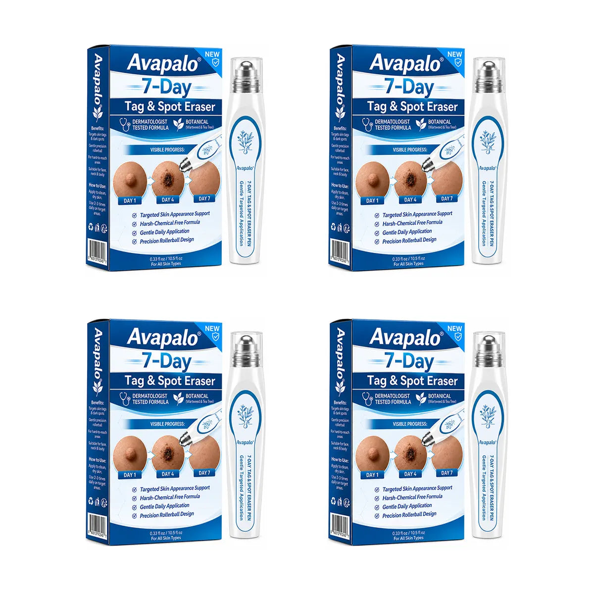 𝟕-𝐃𝒂𝘆 𝐒𝗸𝐢𝐧 𝐓𝒂𝗴 & 𝐒𝐩𝙤𝐭 𝐄𝐫𝒂𝐬𝙚𝐫 Painless & Scar-Free Advanced Imperfection Removal Rollerball Pen