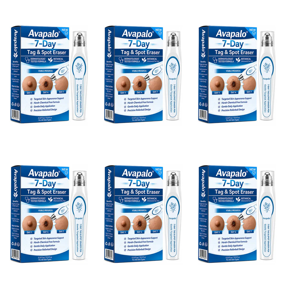 𝟕-𝐃𝒂𝘆 𝐒𝗸𝐢𝐧 𝐓𝒂𝗴 & 𝐒𝐩𝙤𝐭 𝐄𝐫𝒂𝐬𝙚𝐫 Painless & Scar-Free Advanced Imperfection Removal Rollerball Pen