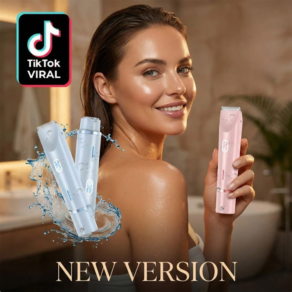 💖✨2-in-1 Painless Bikini Hair Trimmer for Face & Body