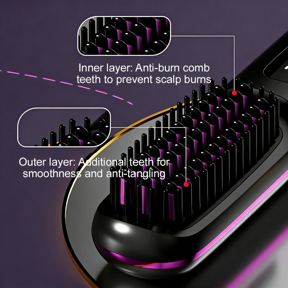 🆙 🪮The First Smart Styling Brush for Short Hair – Precise, Safe & Effortless