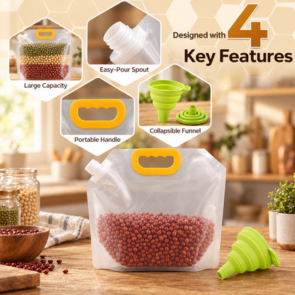🆙 Large Food Storage Bag – Food-Grade, Airtight & Thickened Design