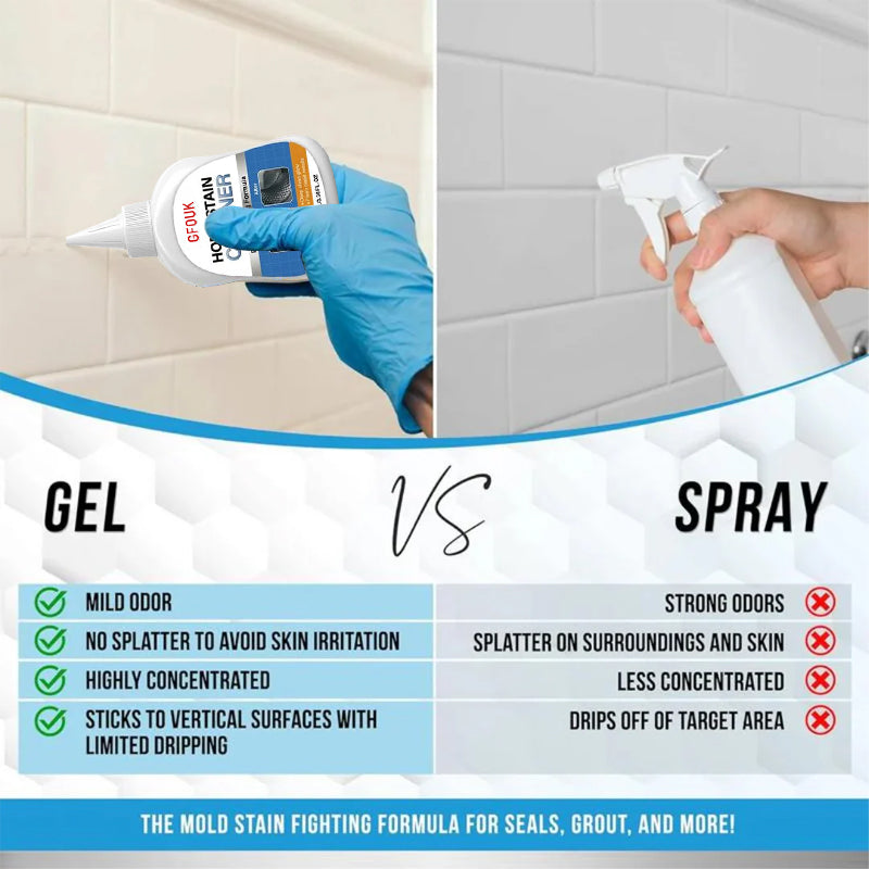 ✨ Magic Mould Remover Gel – Kills Black Mould & Mildew on Silicone Sealant, Tiles & Showers (No Scrubbing)
