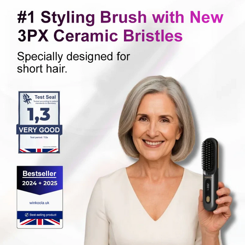 🪮💎The First Smart Styling Brush for Short Hair – Precise, Safe & Effortless