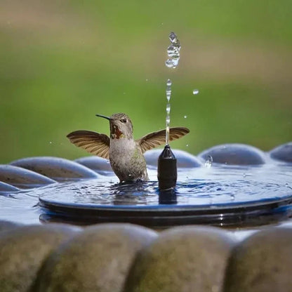 ☀️⛲Solar Water Fountain Pump – 4 Nozzles for Bird Bath & Garden (16cm / 6.3in)