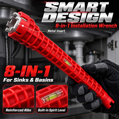 🆙 8-in-1 Universal Tap Wrench – Multi-Function Tool for Kitchen & Bathroom