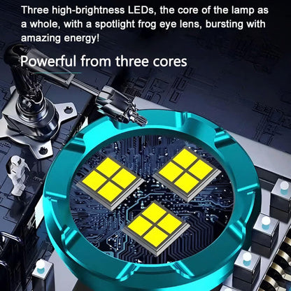 🆙Three-Eyed Monster Mini Flashlight — Ultra-Bright Rechargeable LED Torch | Compact, Long-Range & Water-Resistant | Perfect for Camping, Hiking & Emergency Use 🌌