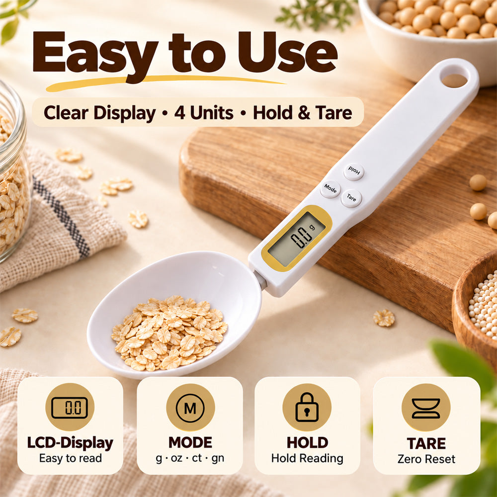 🆙🥄 Smart Spoon Scale – Measure Precisely, Dose Easily