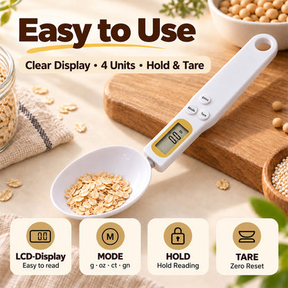🆙🥄 Smart Spoon Scale – Measure Precisely, Dose Easily