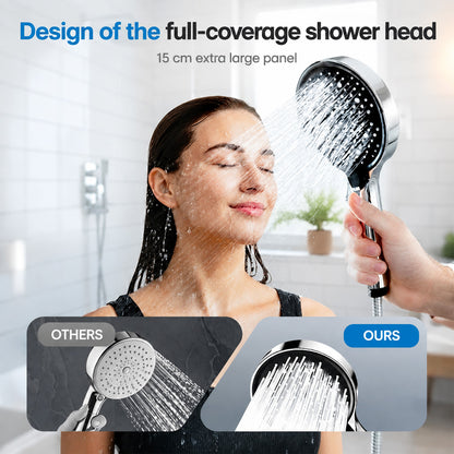 🚿 2-in-1 High Pressure Shower Head – 7 Modes for Shower & Cleaning