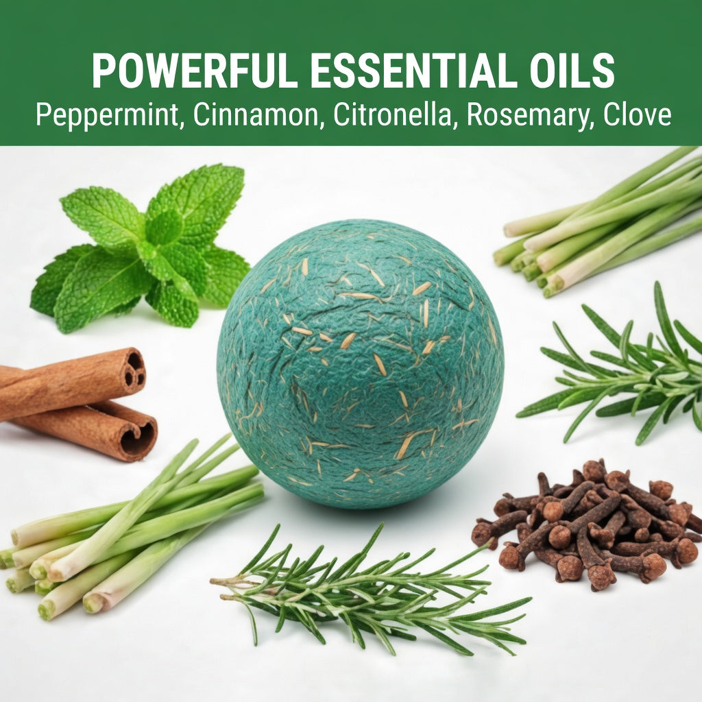 🛡️🌿Natural Peppermint Pest Repellent Balls – Rodent & Insect Deterrent