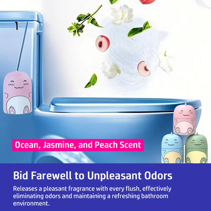 🦕Cute Dinosaur Automatic Toilet Cleaner | Long-Lasting Cistern Gel & Limescale Remover | Up to 9 Months Freshness