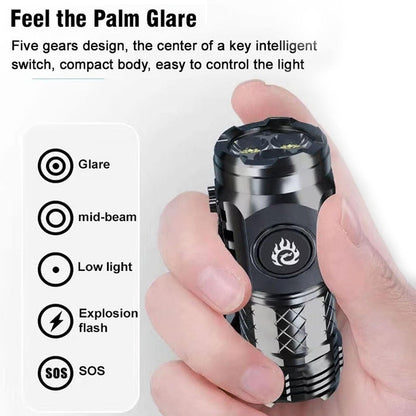 🆙Three-Eyed Monster Mini Flashlight — Ultra-Bright Rechargeable LED Torch | Compact, Long-Range & Water-Resistant | Perfect for Camping, Hiking & Emergency Use 🌌