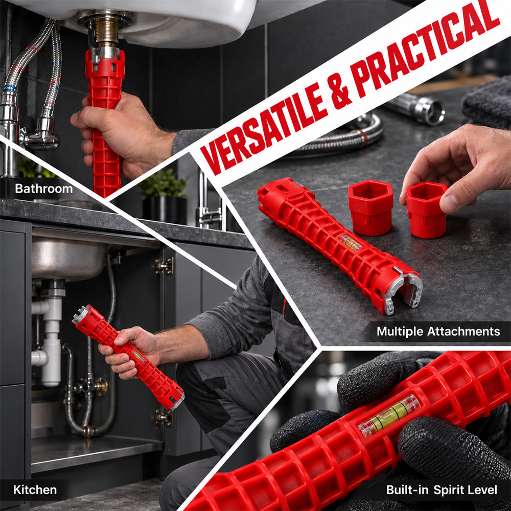 🆙 8-in-1 Universal Tap Wrench – Multi-Function Tool for Kitchen & Bathroom