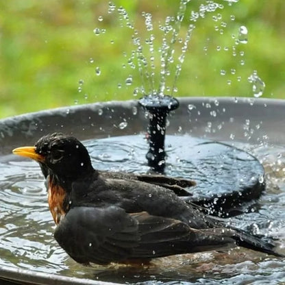 ☀️⛲Solar Water Fountain Pump – 4 Nozzles for Bird Bath & Garden (16cm / 6.3in)