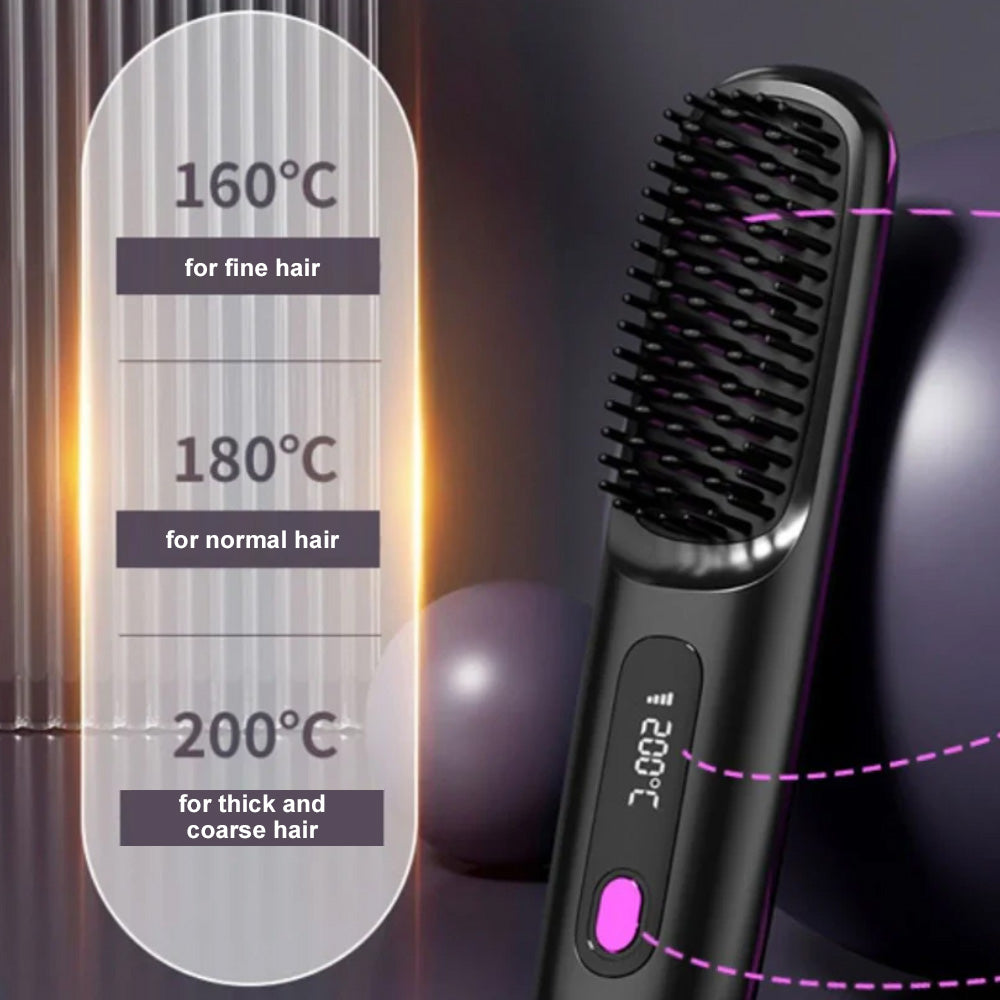 🪮💎The First Smart Styling Brush for Short Hair – Precise, Safe & Effortless