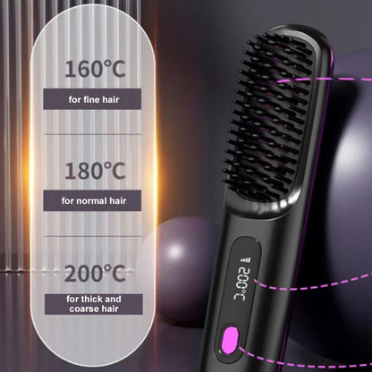 🪮💎The First Smart Styling Brush for Short Hair – Precise, Safe & Effortless
