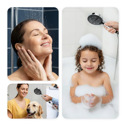 🚿 2-in-1 High Pressure Shower Head – 7 Modes for Shower & Cleaning