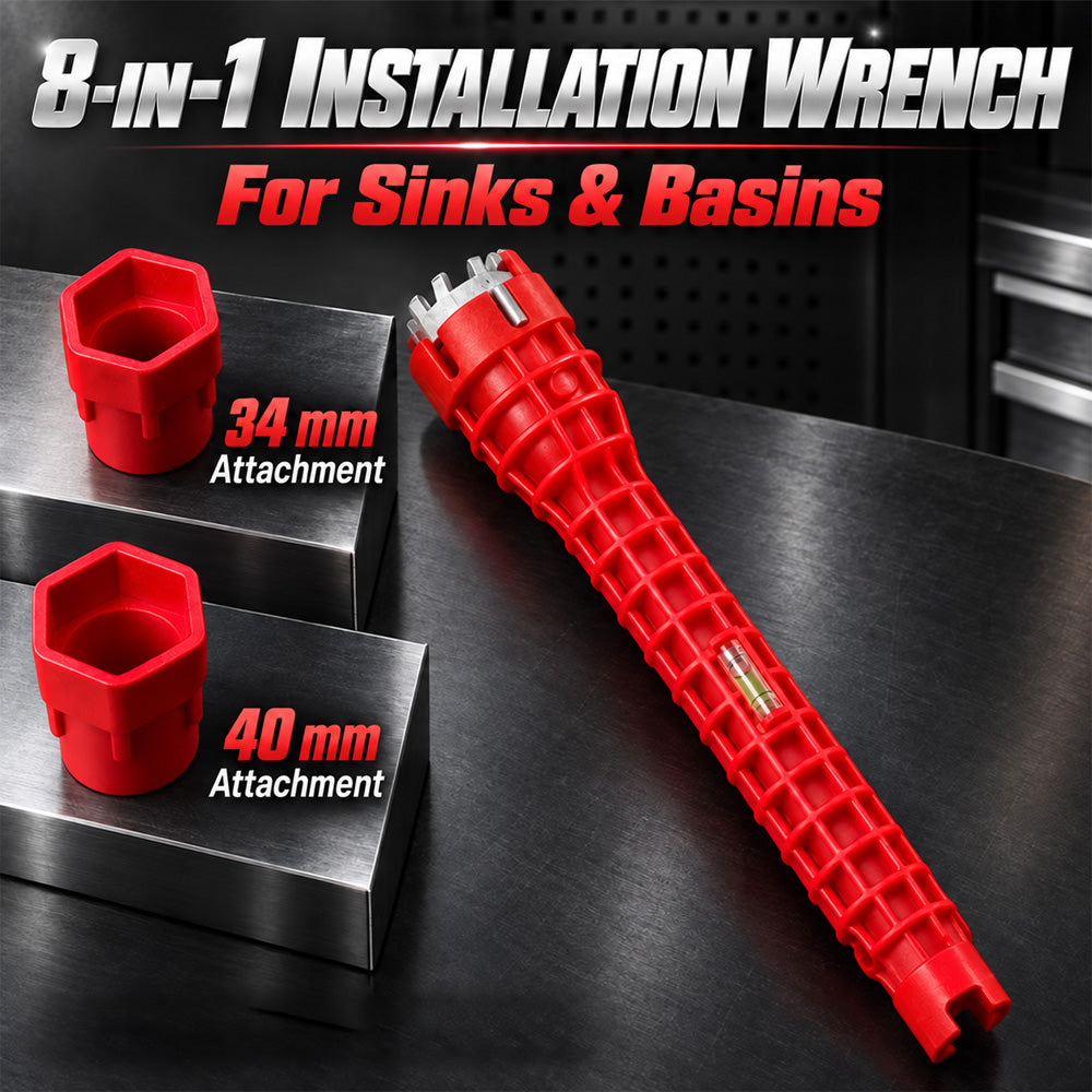 🆙 8-in-1 Universal Tap Wrench – Multi-Function Tool for Kitchen & Bathroom