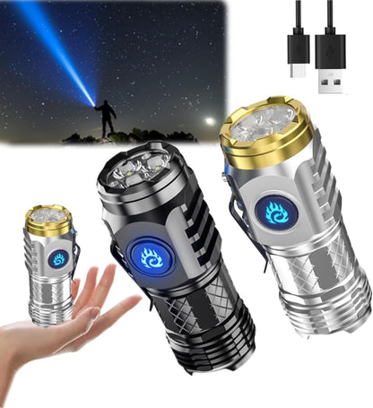 🔦✨Three-Eyed Monster Mini Flashlight — Ultra-Bright Rechargeable LED Torch | Compact, Long-Range & Water-Resistant