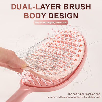 🪮Effortless Scalp Cleaning Brush – Remove Buildup, Oil & Loose Hair in Seconds