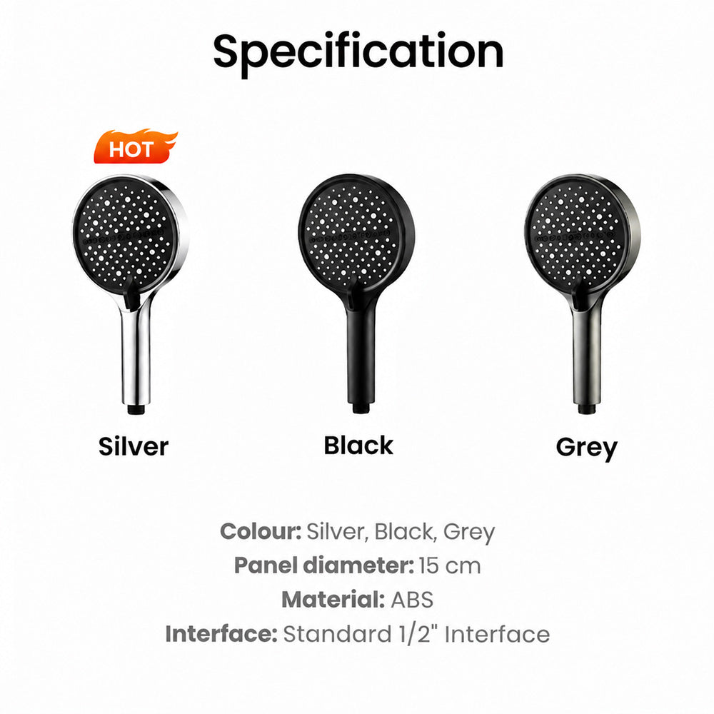🚿 2-in-1 High Pressure Shower Head – 7 Modes for Shower & Cleaning