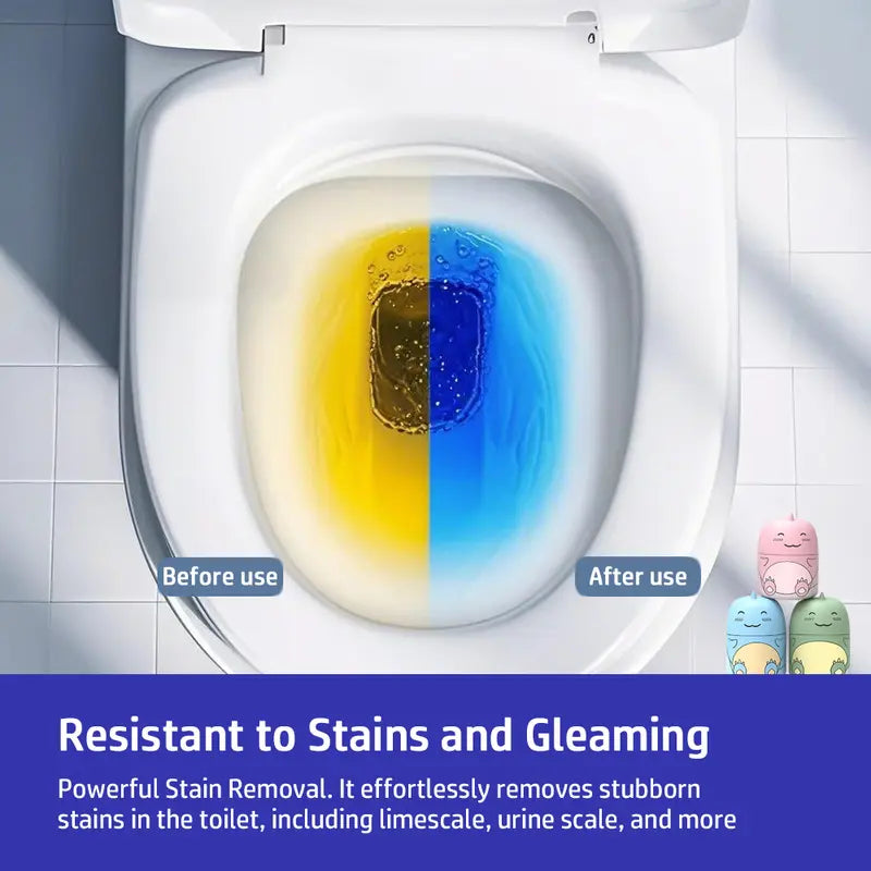 🦕Cute Dinosaur Automatic Toilet Cleaner | Long-Lasting Cistern Gel & Limescale Remover | Up to 9 Months Freshness