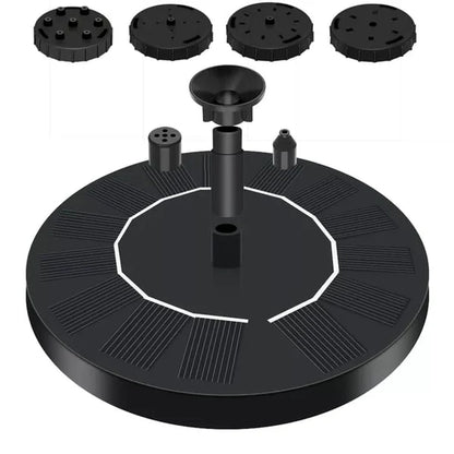 ☀️⛲Solar Water Fountain Pump – 4 Nozzles for Bird Bath & Garden (16cm / 6.3in)