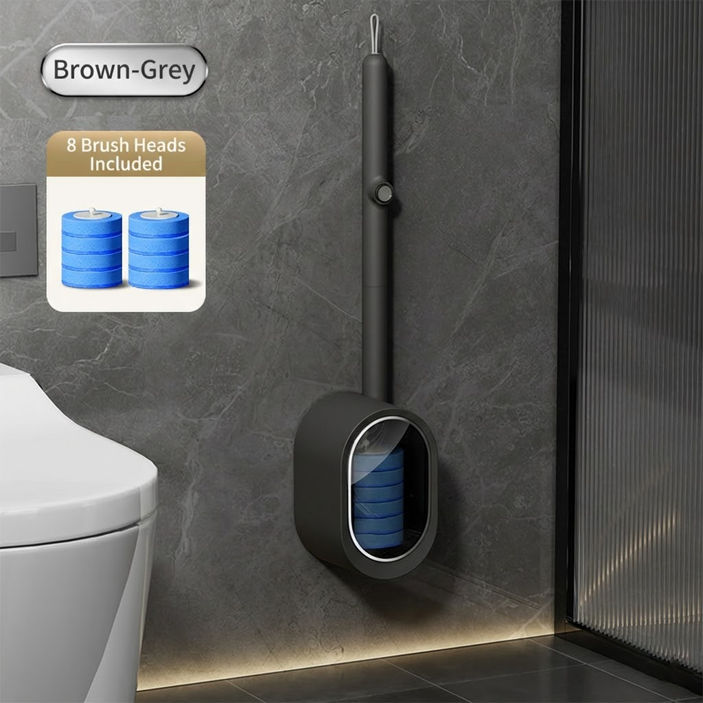 🧼🚽Magic Clean Toilet Wand Kit with Pre-Soaked Disposable Pads – No Pre-Rinse, No Mess, Odor-Free & Hygienic Storage Caddy