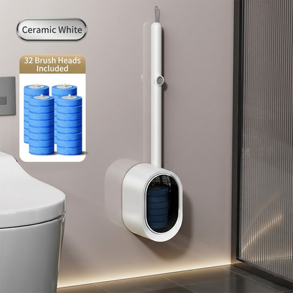 🧼🚽Magic Clean Toilet Wand Kit with Pre-Soaked Disposable Pads – No Pre-Rinse, No Mess, Odor-Free & Hygienic Storage Caddy